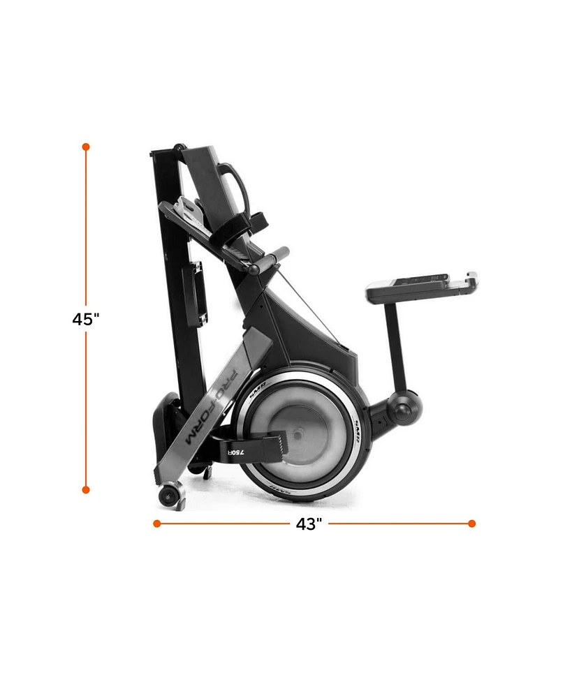 ProForm 750R Rower with 5 inch Display, Built-In Tablet Holder and SpaceSaver Design