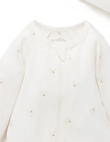 Purebaby Baby Boy and Girls Zip Coverall & Hat Set
