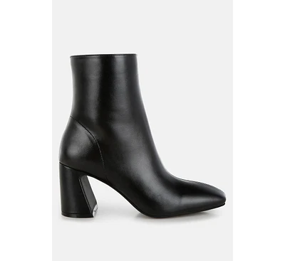 Bruna Square Toe Ankle Boots