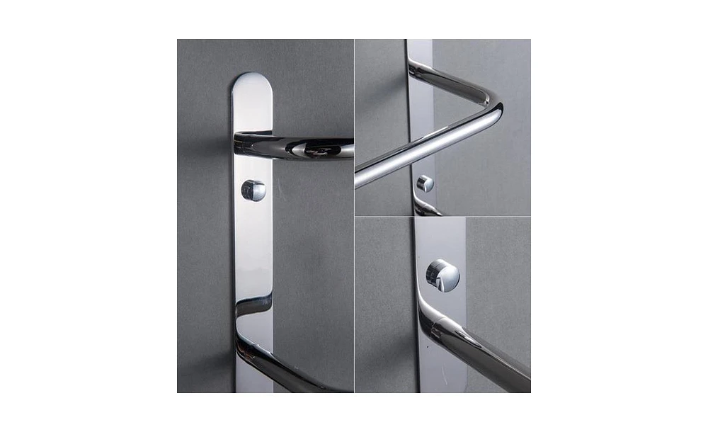 Three-Tier Towel Bar Rack – Sleek Hand-Polished Wall Mount for Bathroom or Kitchen