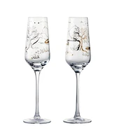 Anton Studio Designs Skye Champagne Flutes, Set of 2