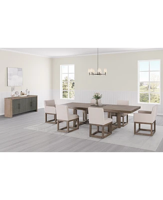 Portmore Pc Rectangular Set (Table, Side Chairs & 2 Arm Chairs