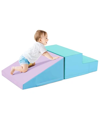 Step and Slide Climber for Infants Toddlers Baby Soft Foam Structure Blocks