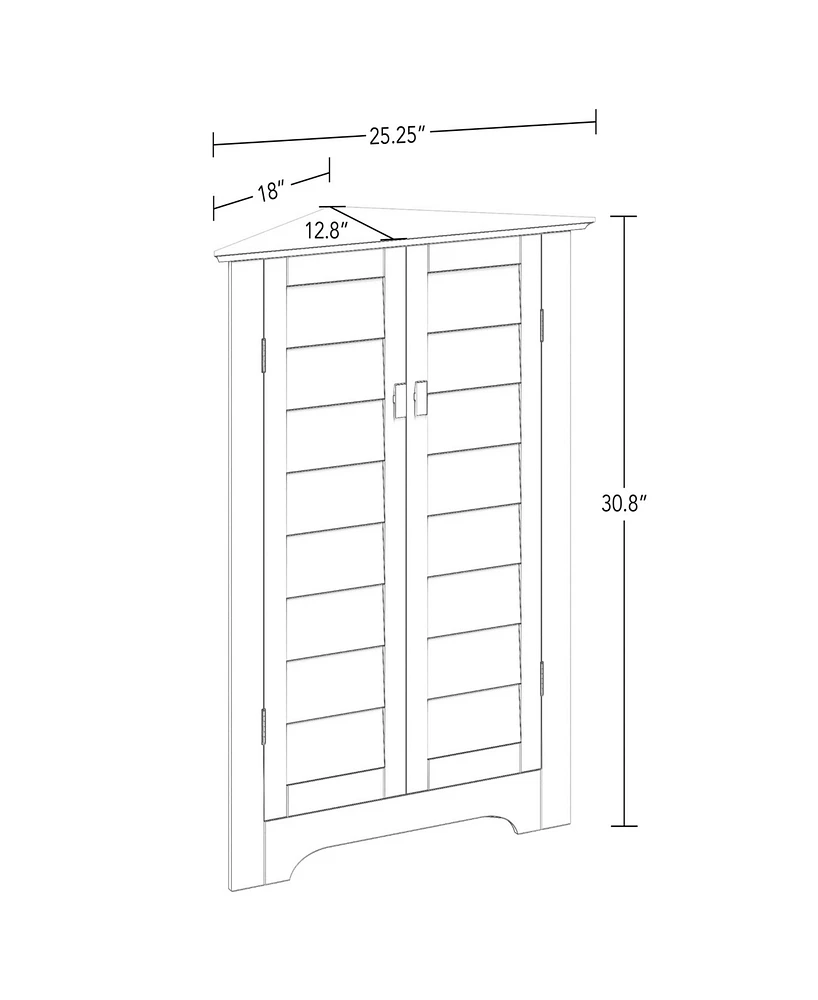 RiverRidge Home 25.25" Two-Door Corner Cabinet (closeout)
