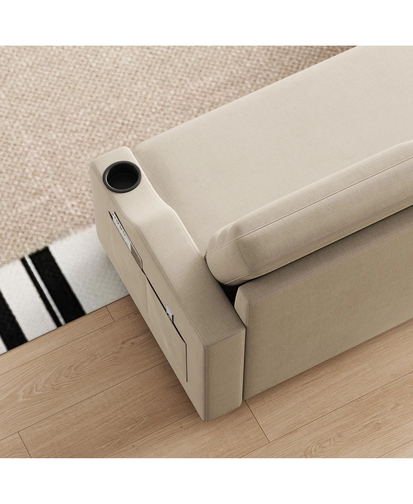 Streamdale Furniture Modern Convertible Sofa Bed with Storage for Cozy Comfort and Flexibility
