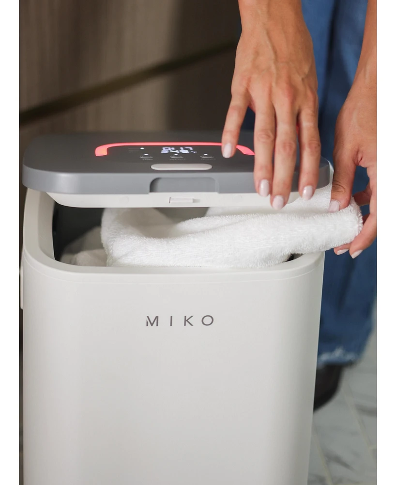 Miko Towel Warmer with Adjustable Heat, Timer, Aromatherapy, and Large Capacity 23L, Nest