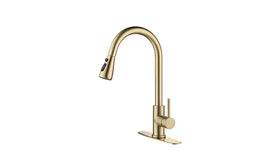 Slickblue Kitchen Faucet with Pull-Out Spray for Versatile Functionality and Effortless Cleaning