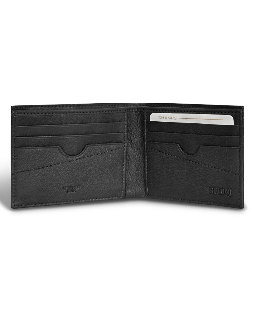 Champs Men's Camo Collection Leather Bi-Fold Wallet