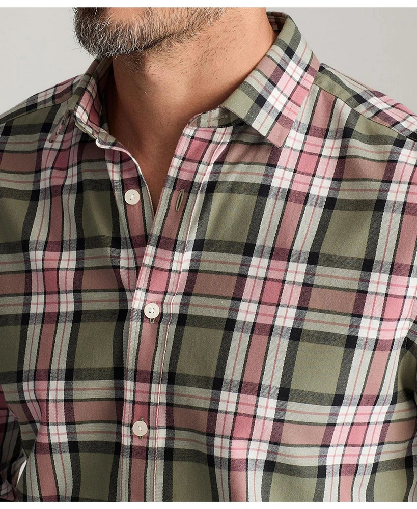 UNTUCKit Men's Regular Fit Larson Flannel Button Up Shirt