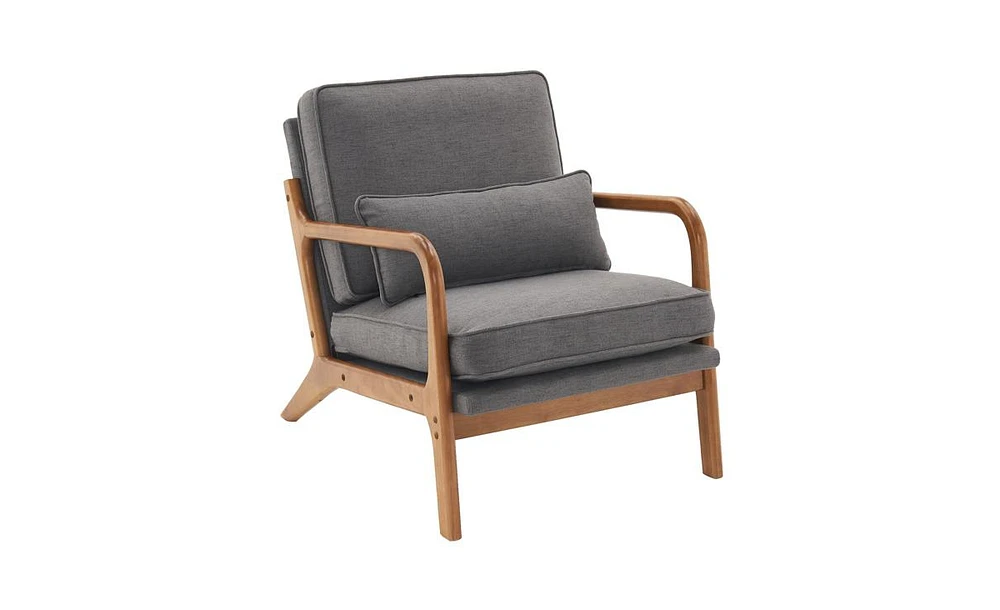 Slickblue Upholstered Single Lounge Chair, Stylish Indoor Accent Chair for Living Room