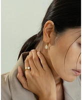 Sterling Silver 18k Gold Plated Leah Teardrop Earrings – Dainty Summer Earrings, Lightweight, Vacation Style, Warm Weather Look