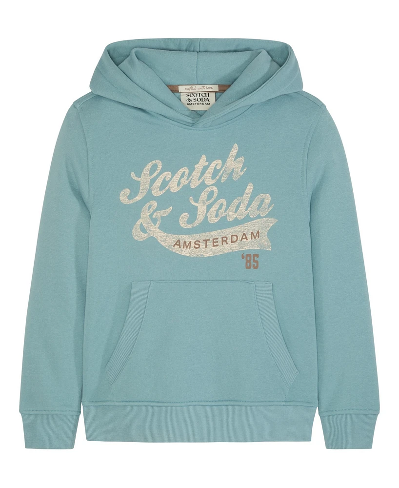 Scotch & Soda Big Boys Graphic Fleece Hoodie