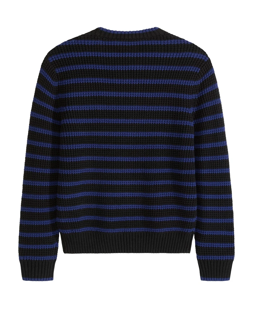Scotch & Soda Big Boys Yarn Dye Stripe Crew Neck Sweater
