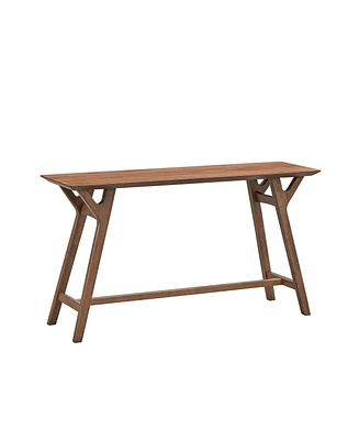 59.06 Inch Entryway Table for Living Room,Narrow Console Table with Solid Wood Legs, Modern Design Mdf Skinny Sofa Table Entrance Table for Hallway, E