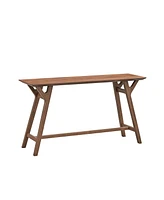 59.06 Inch Entryway Table for Living Room,Narrow Console Table with Solid Wood Legs, Modern Design Mdf Skinny Sofa Table Entrance Table for Hallway, E