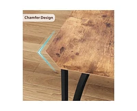3 Pieces Dining Table Set for 2, Dining Room Table Set for 2, Small Kitchen Table for 2 with Upholstered Chairs,Dinner Table Set for 2, Kitchen Table