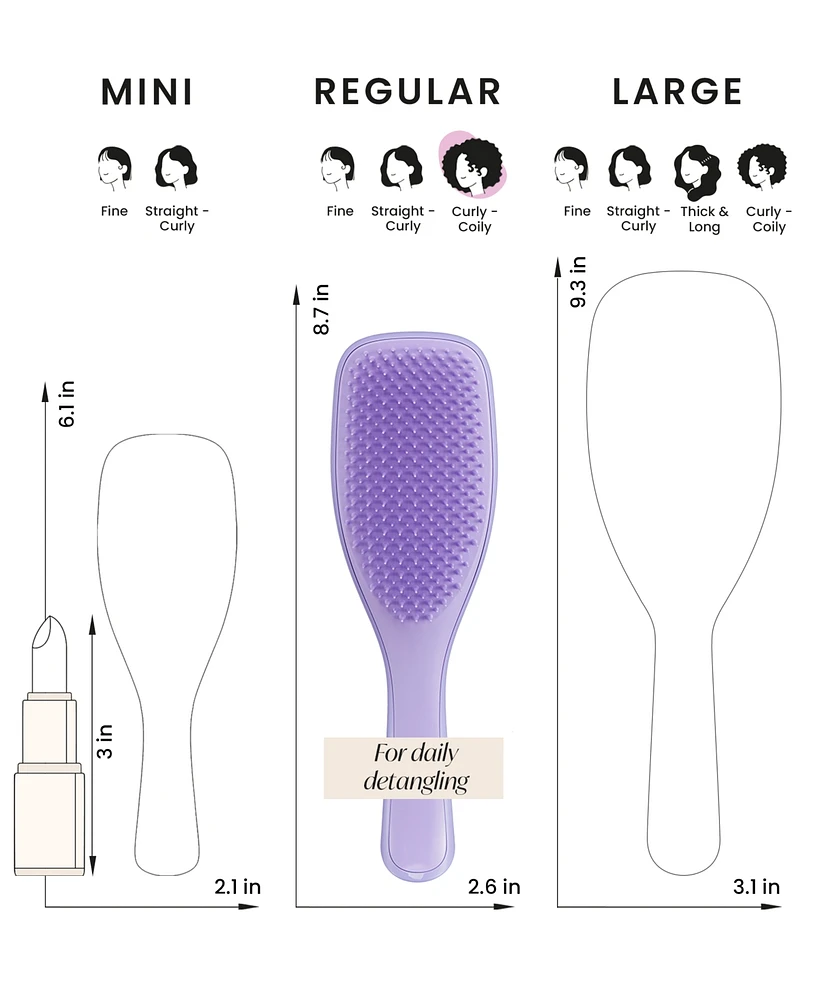 Tangle Teezer Naturally Curly Detangling Brush for 3c-4c Hair