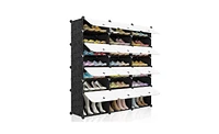 Portable 8-Tier Shoe Rack Organizer – Expandable Tower Shelf for 48 Pairs of Heels, Boots & Sneakers