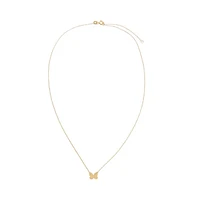 Butterfly Pendant Necklace 14K