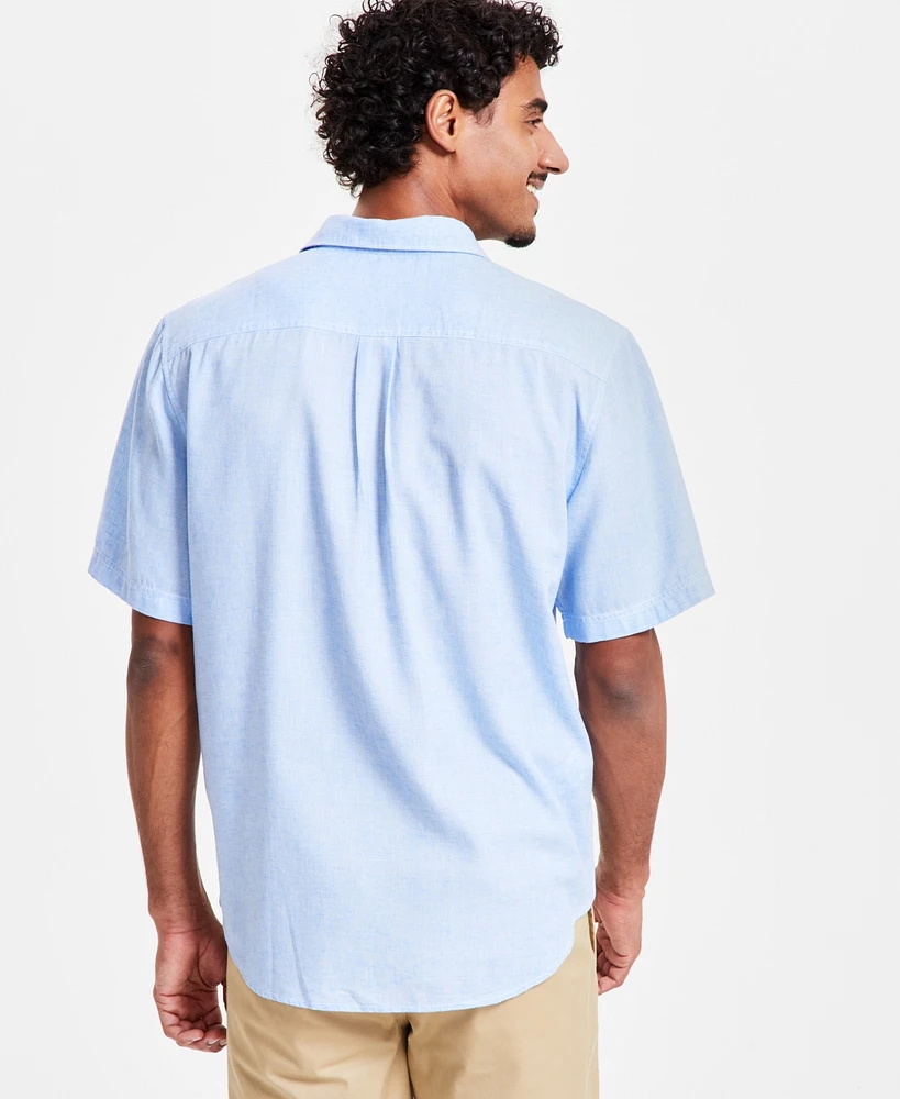 Tommy Bahama Men's Sand Desert Linen Blend Short-Sleeve Button-Down Shirt