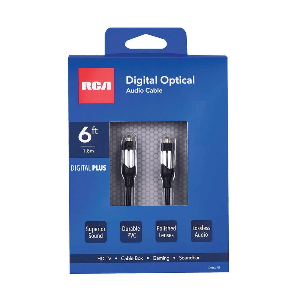 Rca 6 Ft. Digital Optical Audio Cable