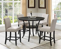 Set of 2 Counter Height Stools with Nailhead Trim-The Pop Home