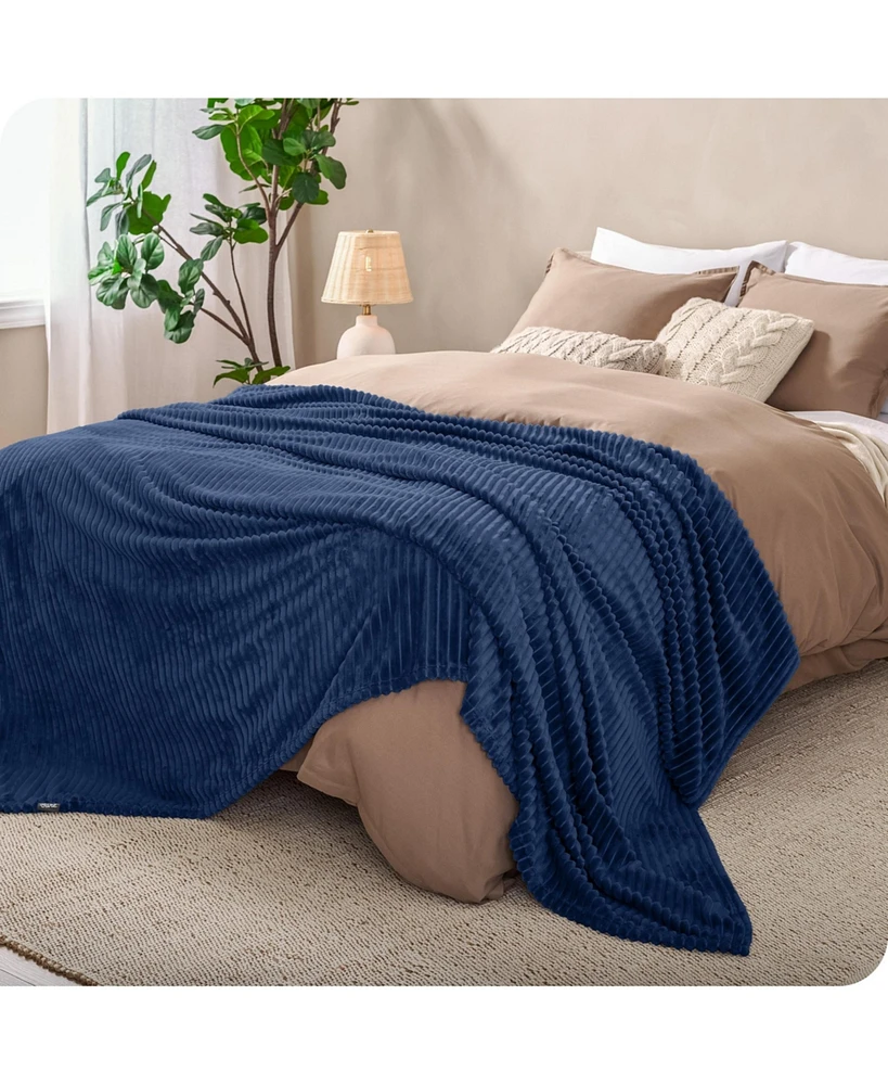 Bare Home Microplush Textured Blanket