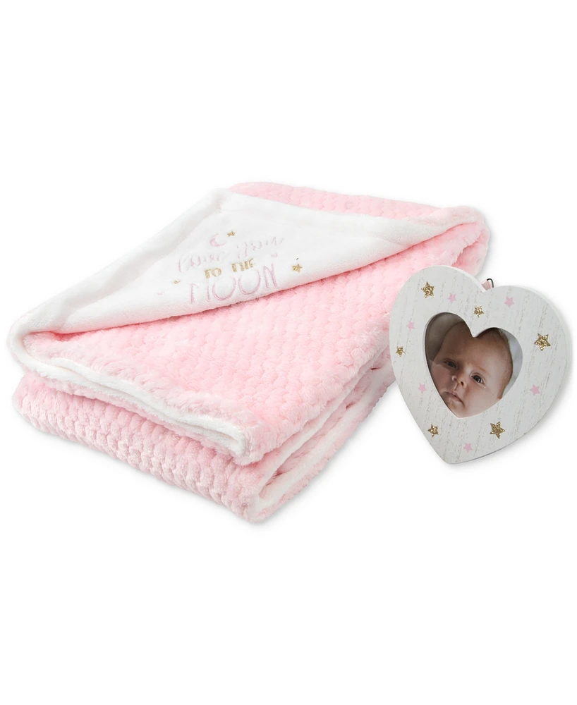 Baby Essentials Love You to the Moon Blanket & Frame, 2 Piece Set