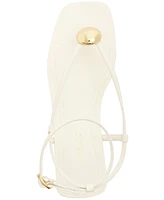Arezzo Women's Zuri Square Toe Flat Sandals