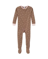 Gerber Baby Girls' Snug Fit Footed Pajamas, 4-Pack, Dog