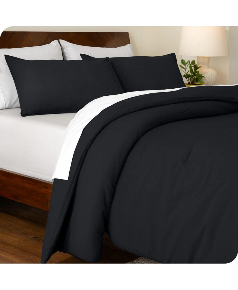 Bare Home Track Stitch Comforter Set