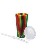 Straw Tumber 22oz: Hibiscus