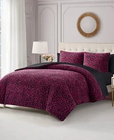 Juicy Couture Cheetah Feathered 3-Pc. Comforter Set