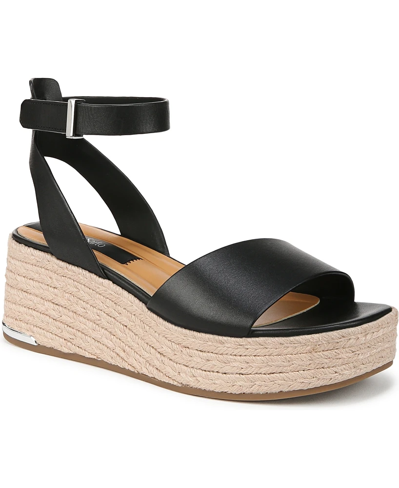 Franco Sarto Women's Tiffany Open Square Toe Espadrille Platform Sandals