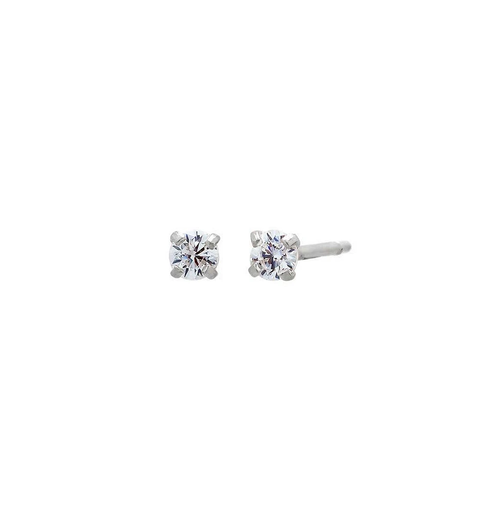 Solitaire Stud Earring 14k - gold