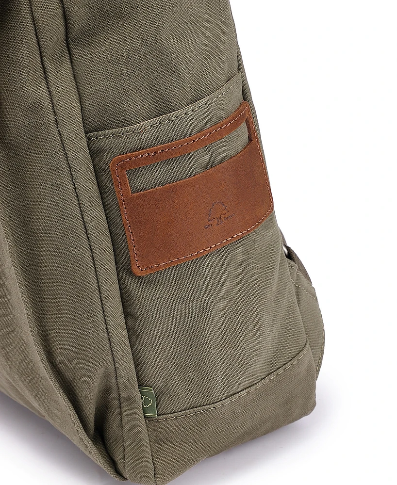 Tsd Brand Sunny Trail Canvas Backpack Handbag
