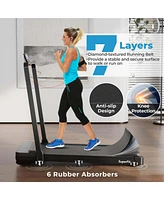 2 in 1 Folding Treadmill Walking Pad with Remote & App Control and Led Display