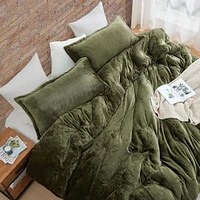 Thicker Than Thick - Coma Inducer Comforter Set - Standard Plush Filling - Winter Moss , King