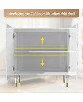 Boyel Living 2 Door Locker Accent Cabinet