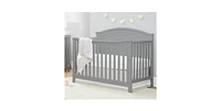 Convertible Crib Solid Wood – Adjustable Height Baby for Infant to Toddler, Toddler Rail Not Included
