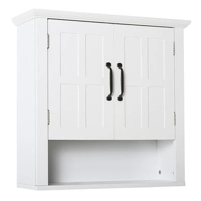 Homcom Bathroom Wall Cabinet, Medicine Cabinet w/ Adjustable Shelf
