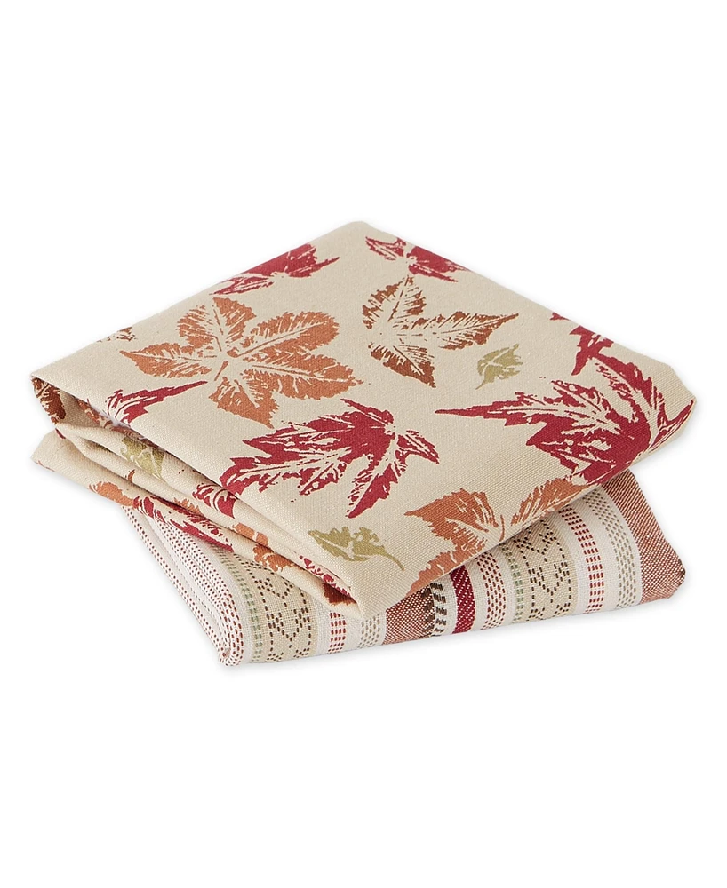 Design Imports Assorted Dishtowel, Set of 2