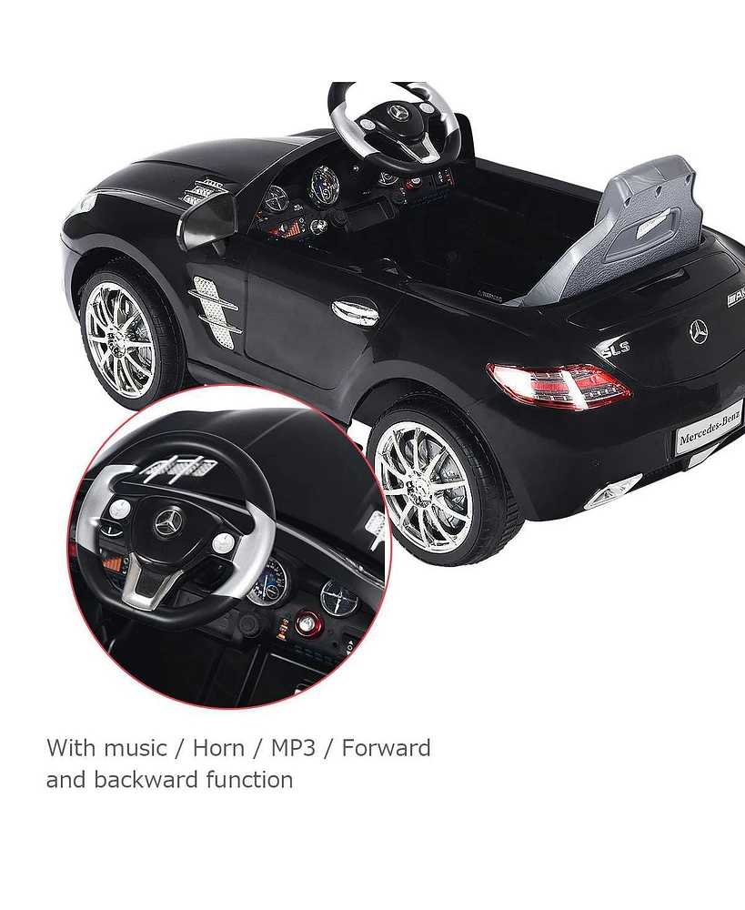 Mercedes Benz Sls R/C MP3 kids Ride On Car Electric Battery Toy