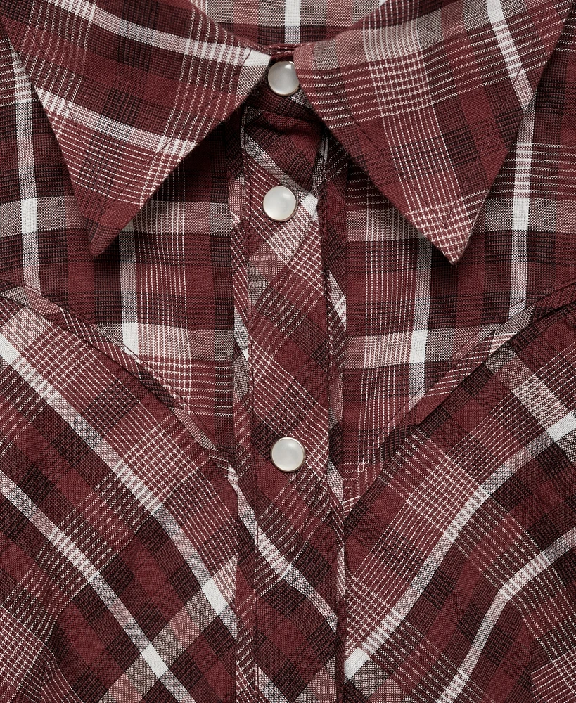 Mango Women's Check Cotton Shirt