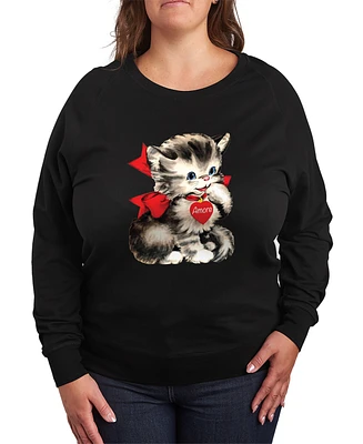 Hybrid Apparel Plus Amore Valentines Day Graphic Crew Neck Top