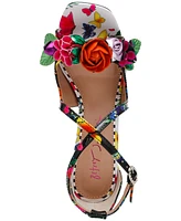 Betsey Johnson Women's Mikah Floral Stiletto Dress Sandals