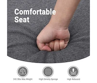 Recliner Chair Black Fabric