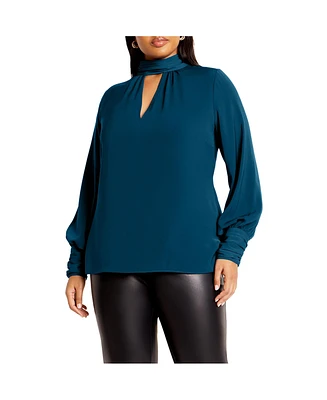 City Chic Plus Miranda Cowl Top