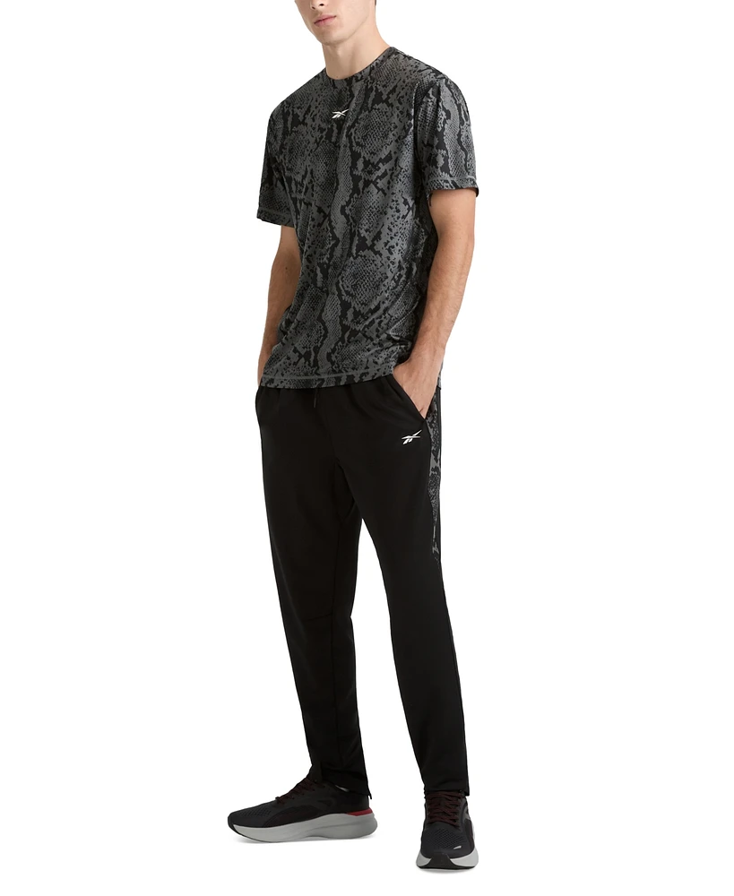 Reebok Men's Snake Aop Panel Jogger Pants