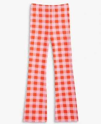 Epic Threads Little & Big Girls Gingham Flared-Leg Pants, Exclusively at Macy's